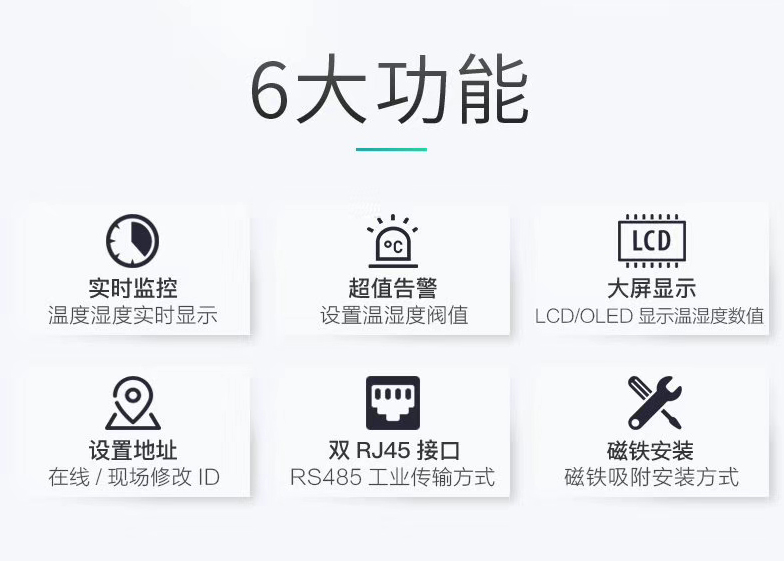 磁吸式温湿度传感器，机房温湿度传感器